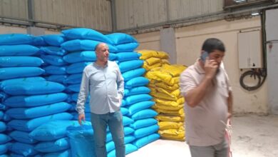 تموين كفرالشيخ: ضبط أسمدة زراعية مدعمة قبل بيعها بالسوق السوداء