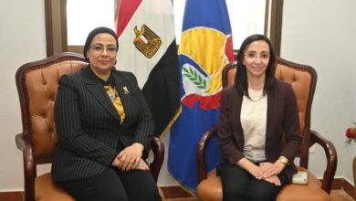 محافظ البحيرة تستقبل رئيس المجلس القومي للمرأة في مستهل زيارتها للمحافظة