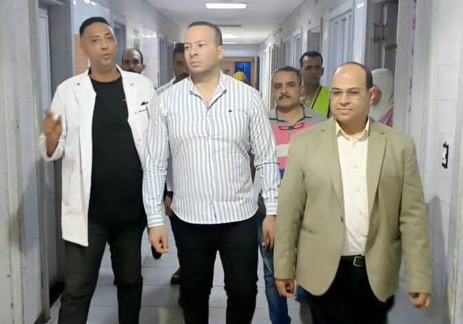 جولة مرورية لوكيل صحة البحيرة بمستشفى كفر الدوار العام فى فترة النوباتجية المسائية