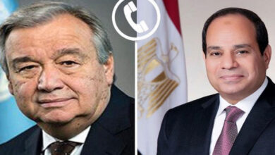 الرئيس السيسي يتلقى اتصالًا هاتفيًا من جوتيريش بشأن اتفاق وقف الحرب بغزة